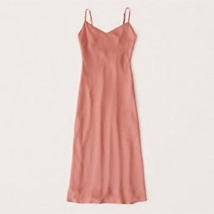 Abercrombie & Fitch Light Coral Slip Dress
